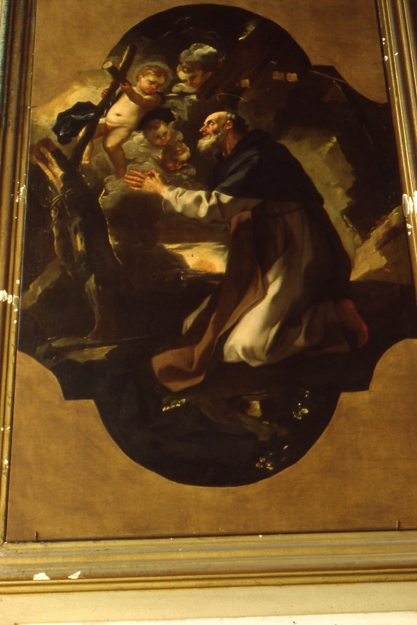 Sant'Antonio da Padova adora il crocifisso - Chiesa di S. Maria Donnaromita, Napoli